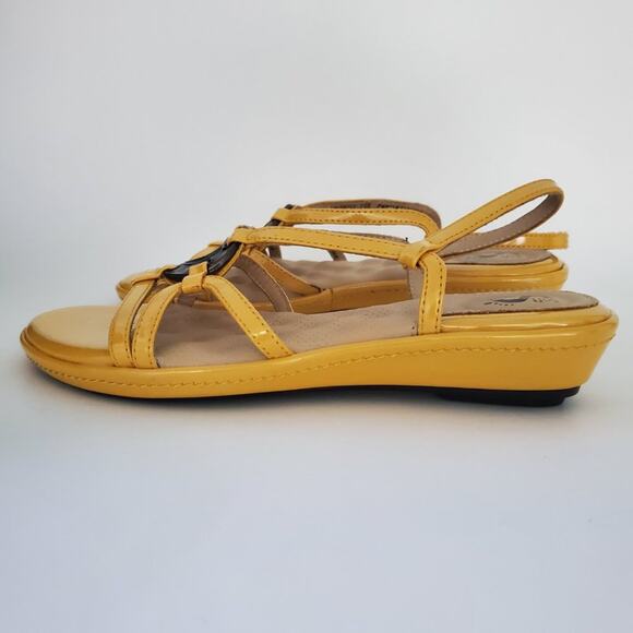 SoftWalk Slingback Strappy Wedge Sandals - Picture 5 of 9